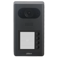 *Dahua brand surface mount, charcoal video doorphone for 4 apartments