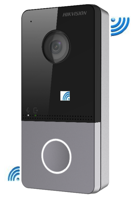 HIK Vision IP Wi Fi Doorbell with Wi-Fi signals