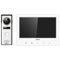 *surface mount video intercom doorbell + color monitor in white case