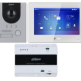 Components in the Dahua 2-wire intercom kit KTD01l, video door phone, white monitor & 2-wire switch