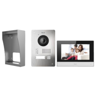 *Video doorbell + Surface Mount Rain Cover + 7 inch intercom monitor 