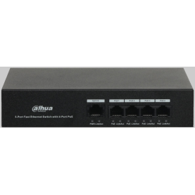 Dahua Network Switch with 4 network ports and 1 upload port