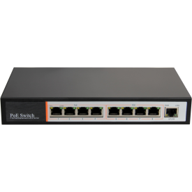 8 channel POE network switch for IP Security Cameras