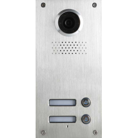 Classic 4-wire, surface mount video doorphone for 2 apartments