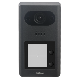 Dahua brand surface mount, charcoal video doorphone for 2 apartments