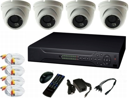 security camera system - DVR & 4 dome security cameras