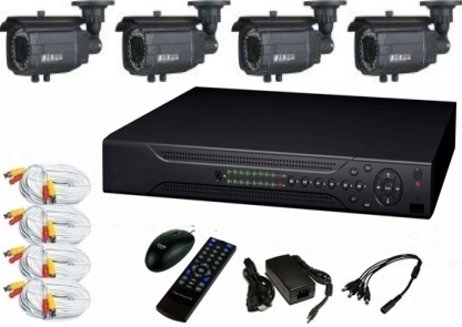 security camera system - DVR & 4 bullet security cameras