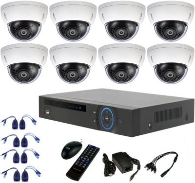 1080P security camera system - DVR & 8 dome cameras