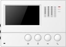 classic 4.3 inch apartment video intercom monitor with white surround