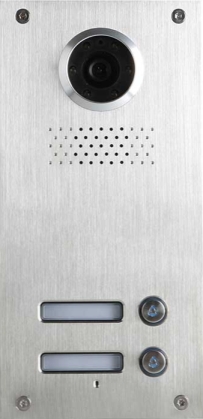Classic flush mount intercom doorphone for 2 apartments 