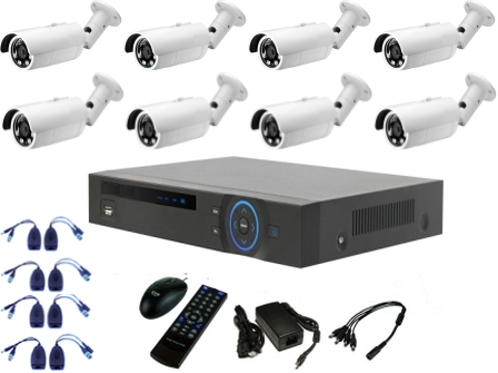 Security camera Kit - DVR & 8 bullet cameras