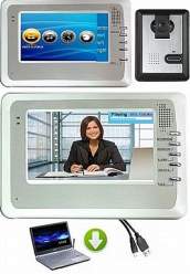 Entry Level video intercom system with video doorbell + video monitor 