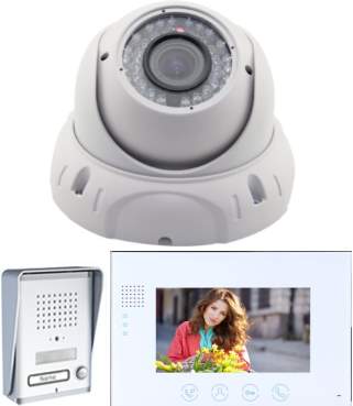 security camera with video intercom system 