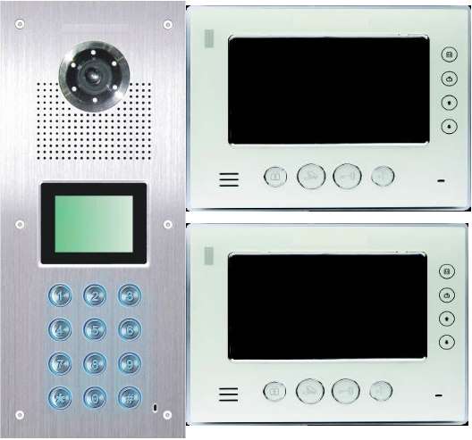 video doorbell + video monitors for apartments